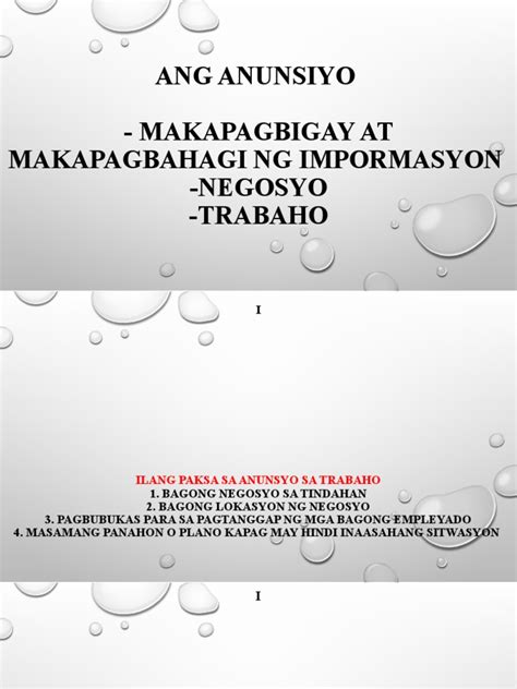Ang talinghaga ng anunsiyo .